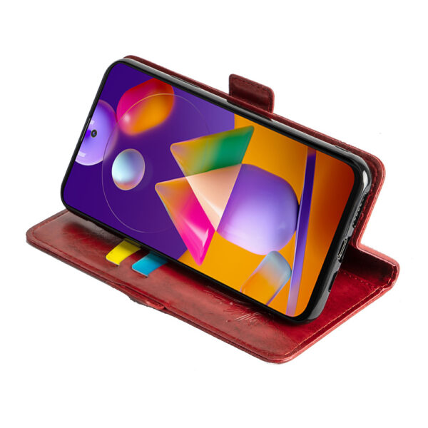 Samsung Galaxy M Serie Einfach Galaxy M31s Ölwachsleder Handyhülle PU – Bild 5