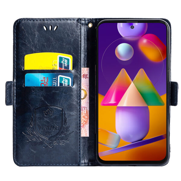 Samsung Galaxy M Serie Einfach Galaxy M31s Ölwachsleder Handyhülle PU – Bild 6