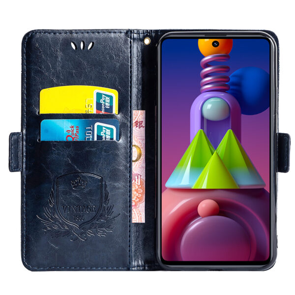 Samsung Galaxy M Serie PU Galaxy M51 Ölwachsleder Einfach Handyhülle – Bild 6