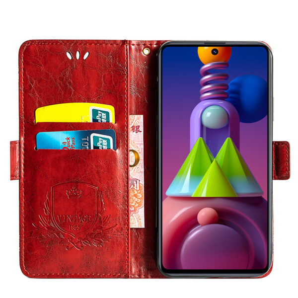 Samsung Galaxy M Serie PU Galaxy M51 Ölwachsleder Einfach Handyhülle – Bild 7